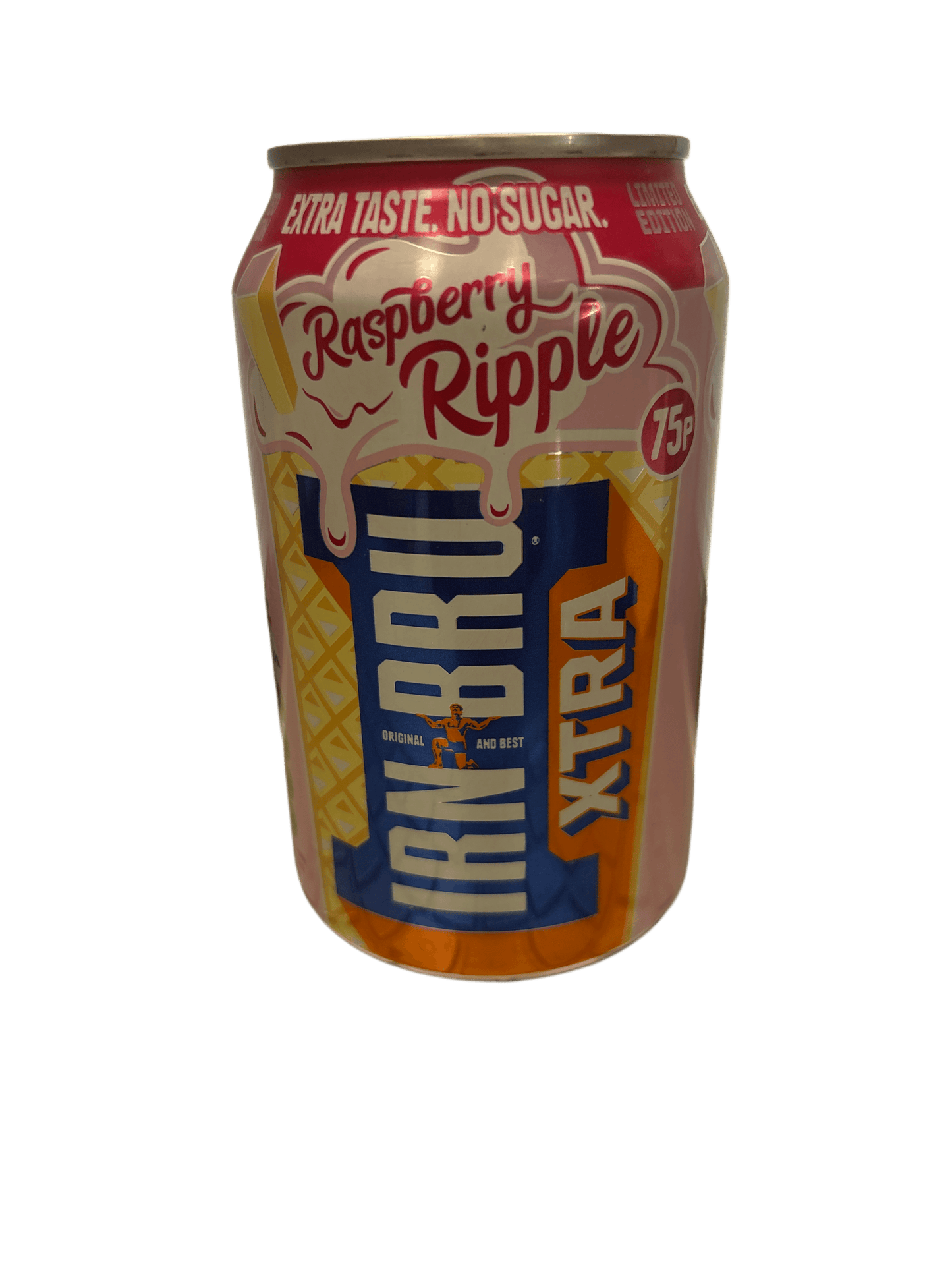 IRN BRU XTRA - Raspberry Ripple 330ML - U.K Edition