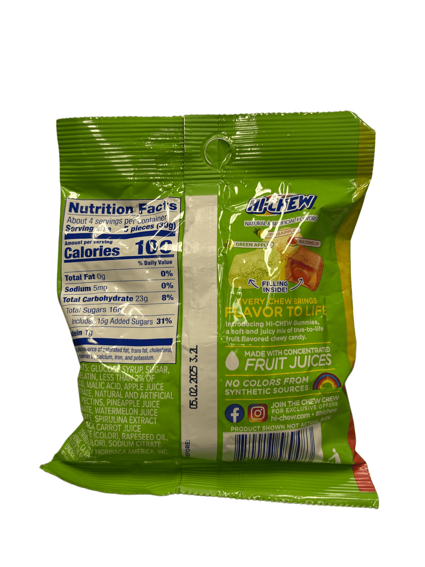 HI-CHEW Sour Gummies Candy Bag 120G