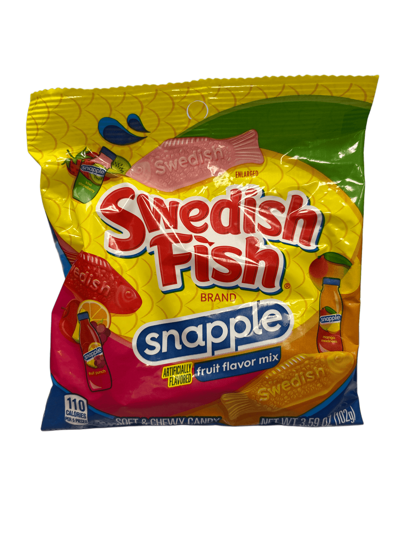 Swedish Fish Snapple Fruit Flavor Candy Bag 102G