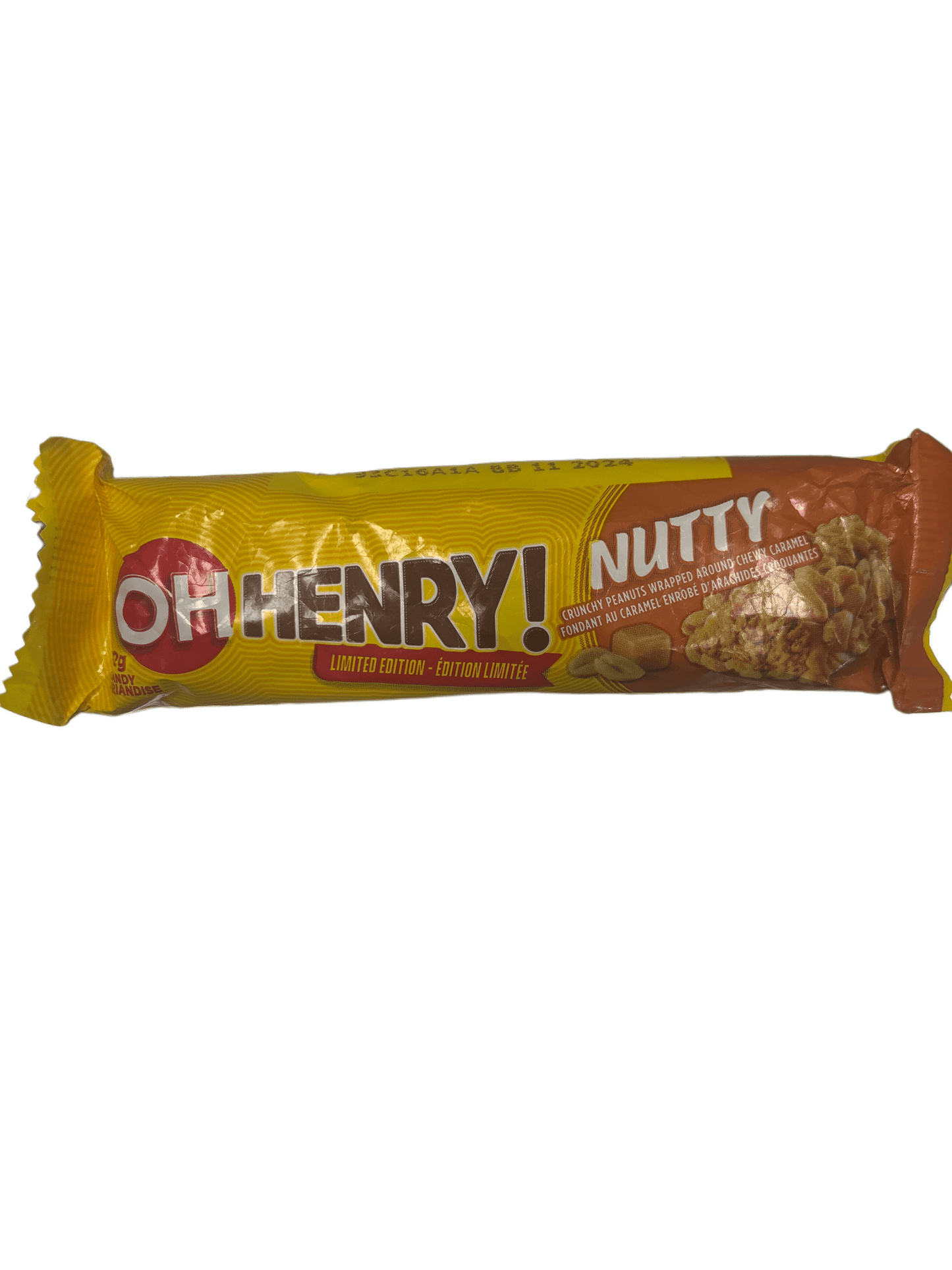 Oh Henry Nutty Peanuts Around Chewy Caramel 52G Limited Edition