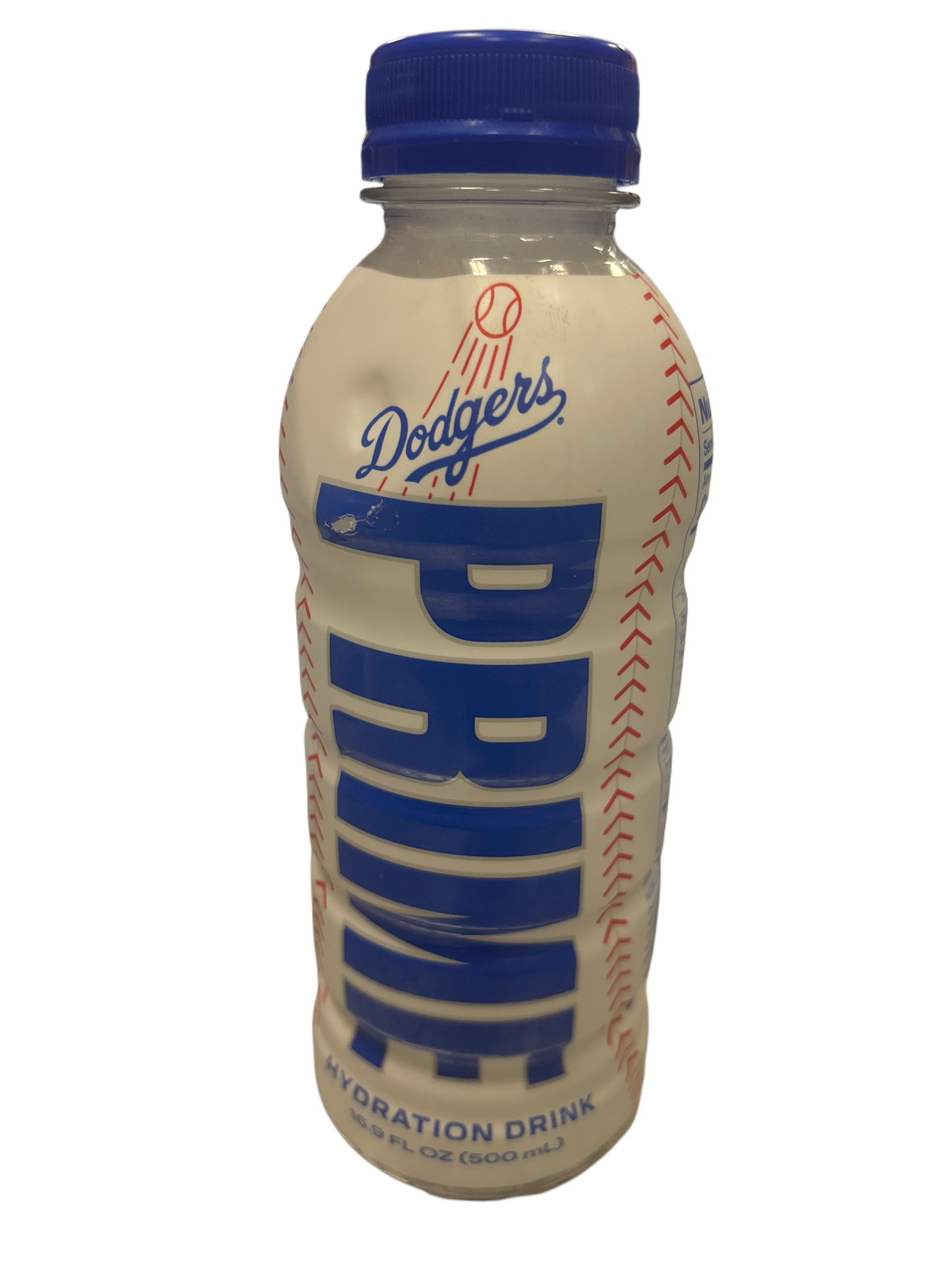 Prime Hydration White Dodgers 2023 Drink Damaged