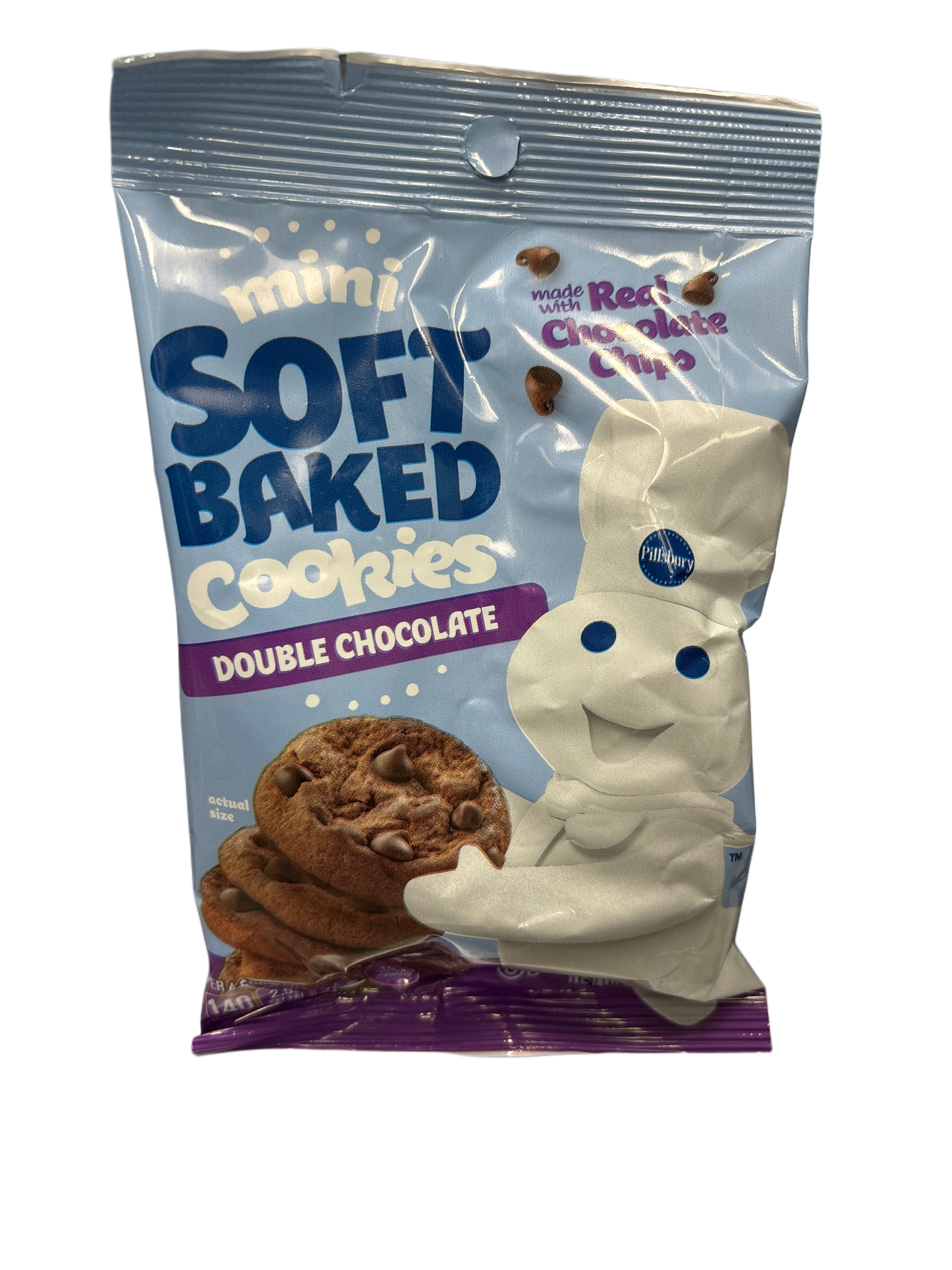 Pillsbury Mini Soft Baked Cookies Double Chocolate 3OZ