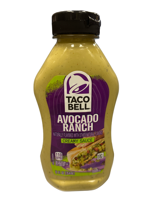 Taco Bell Avocado Ranch Creamy Sauce 12OZ