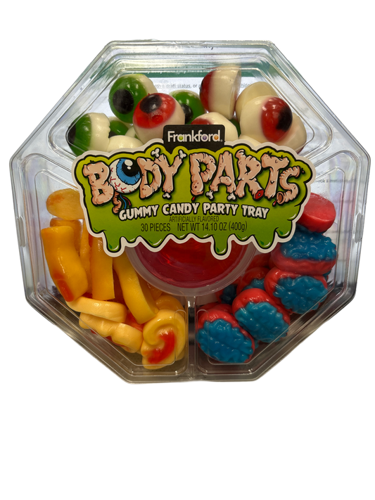 Frankford Gummy Candy Body Parts Fifty Pieces Halloween 14.1oz