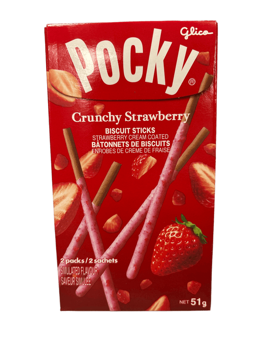 Pocky Crunchy Strawberry Biscuit Sticks 51G