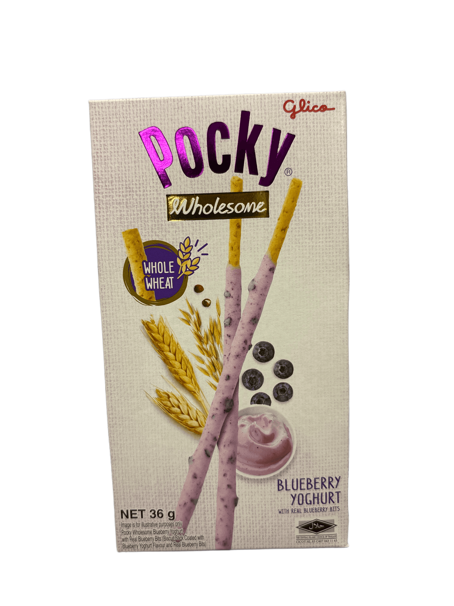 Pocky Wholesale Whole Wheat Blueberry Yoghurt 36G