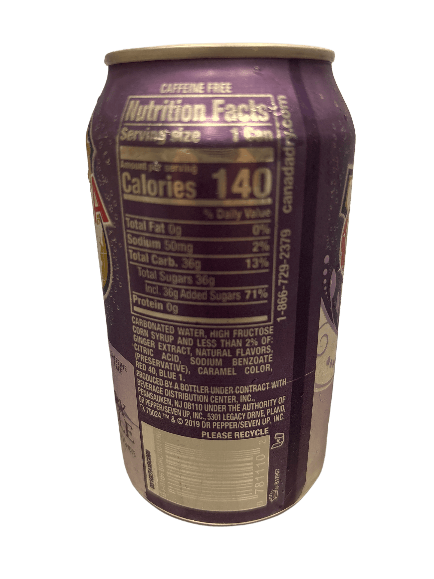 Canada Dry Blackberry Ginger Ale 355ML