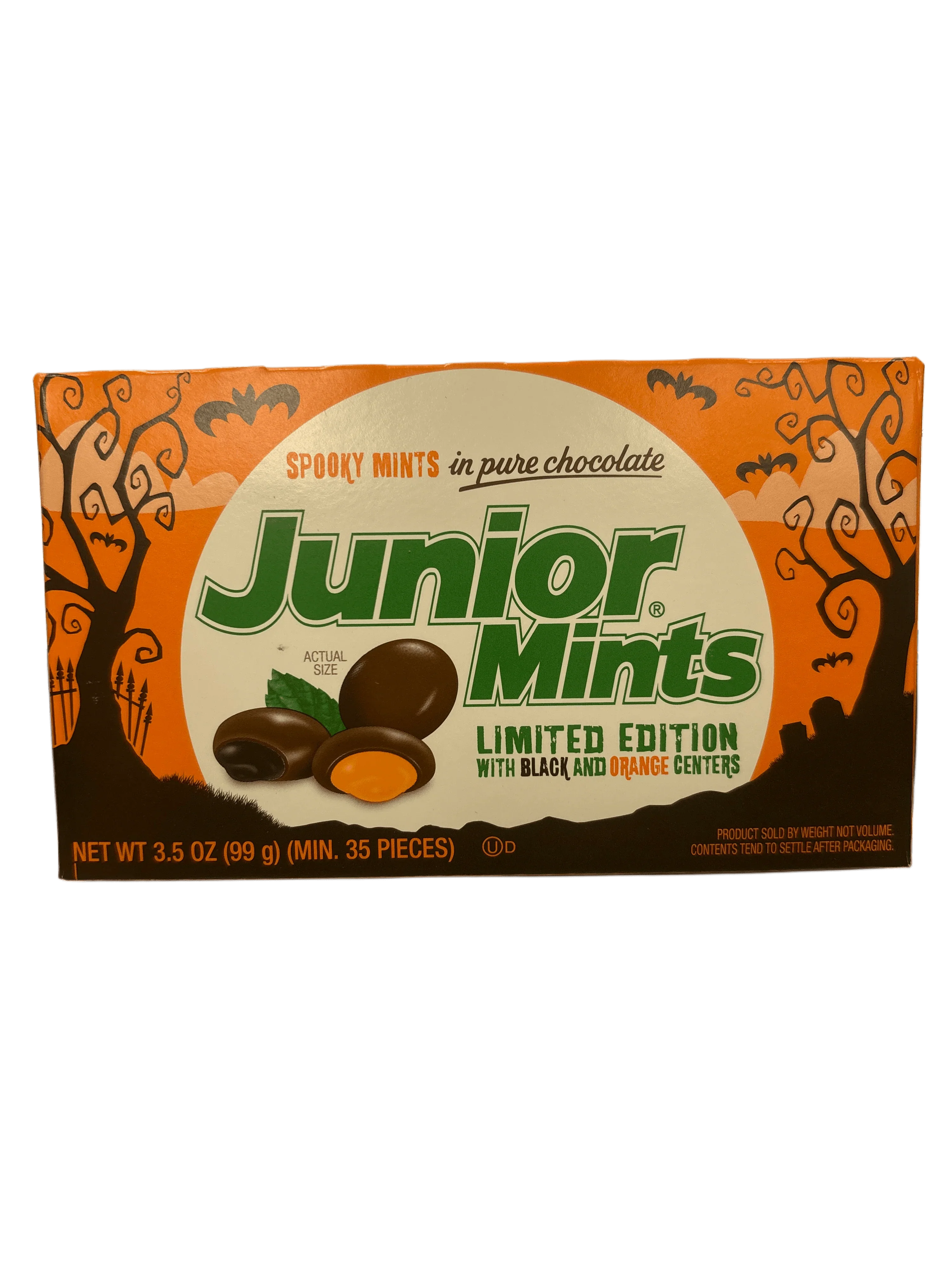 Junior Mints Spooky Chocolate Mints Halloween Candy 3.5OZ - U.S Editio