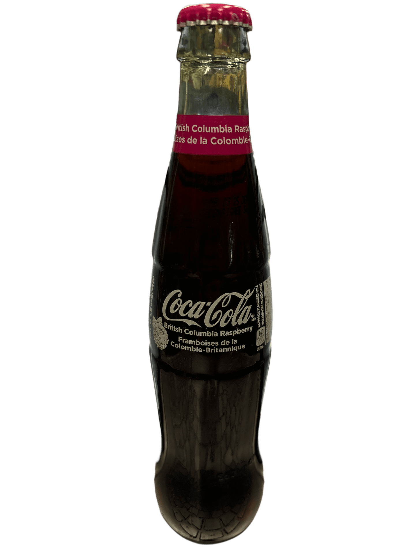 Coca Cola British Columbia Raspberry Glass Bottle 355ML