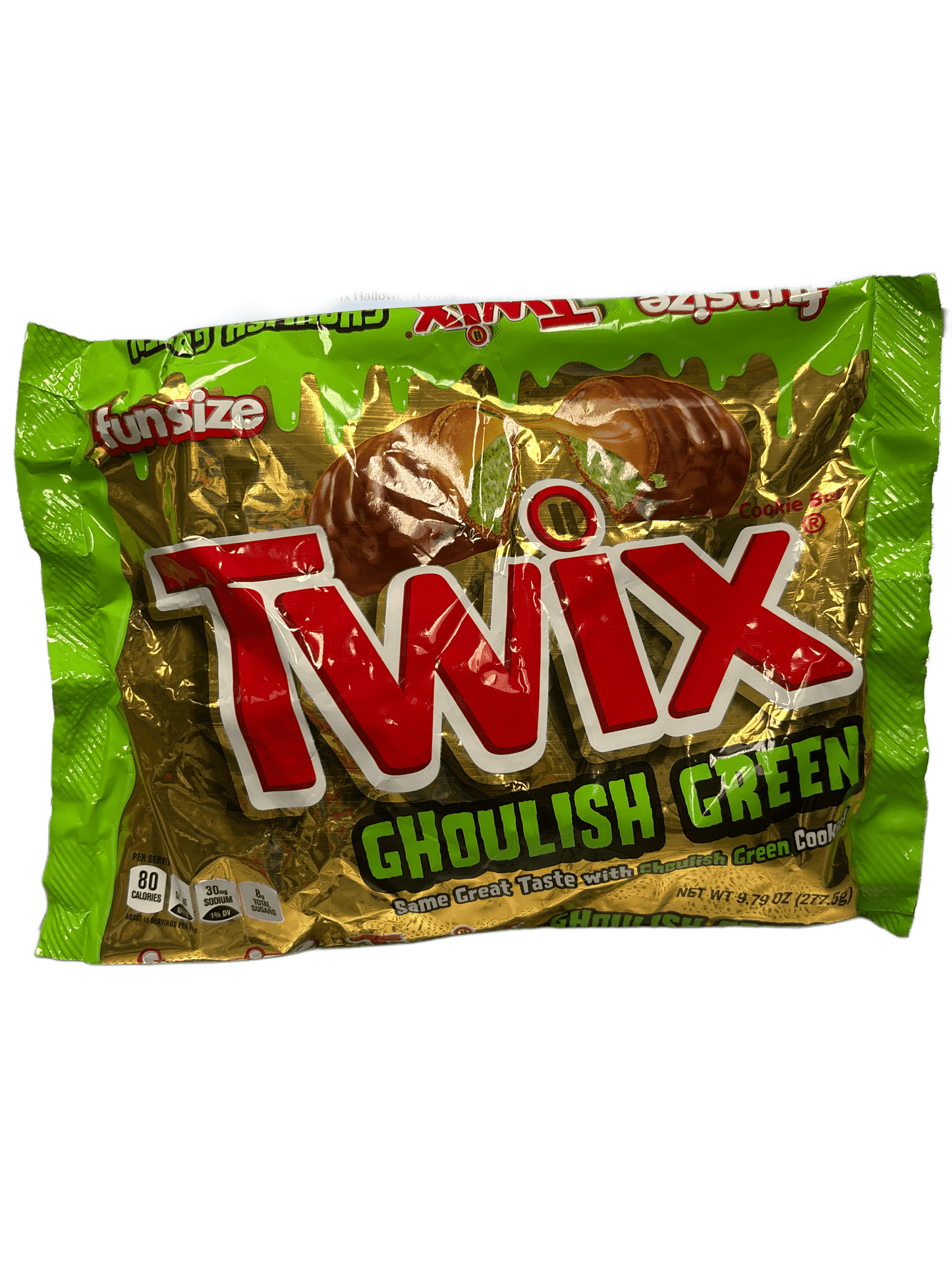 Twix Halloween Ghoulish Green Chocolate Fun Size 9.79OZ