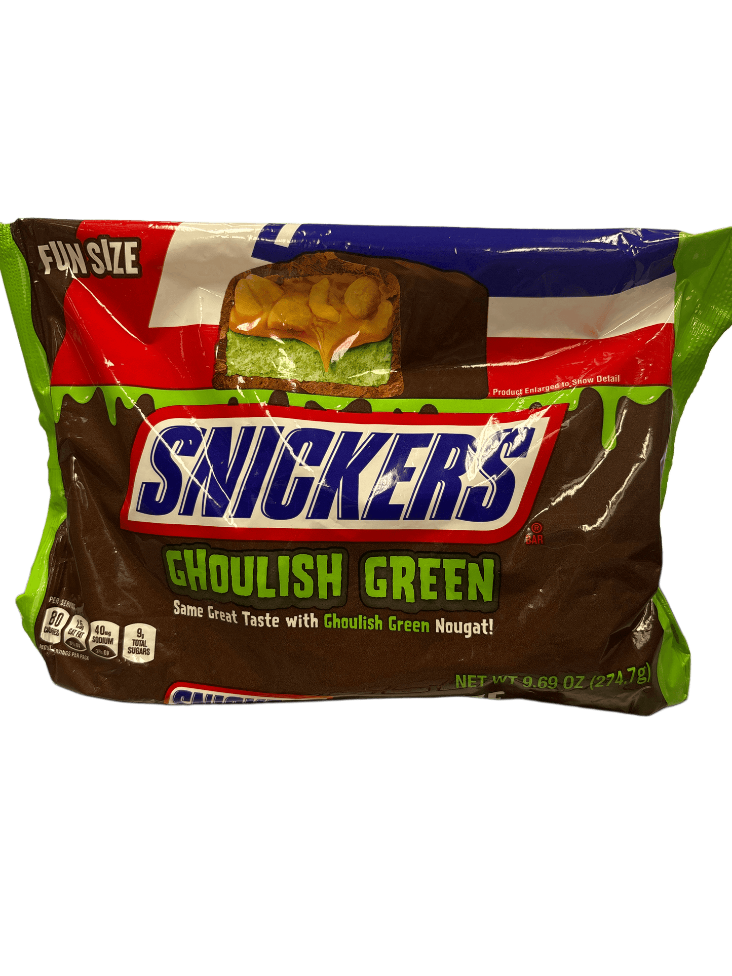 Snickers Halloween Ghoulish Green 9.69OZ