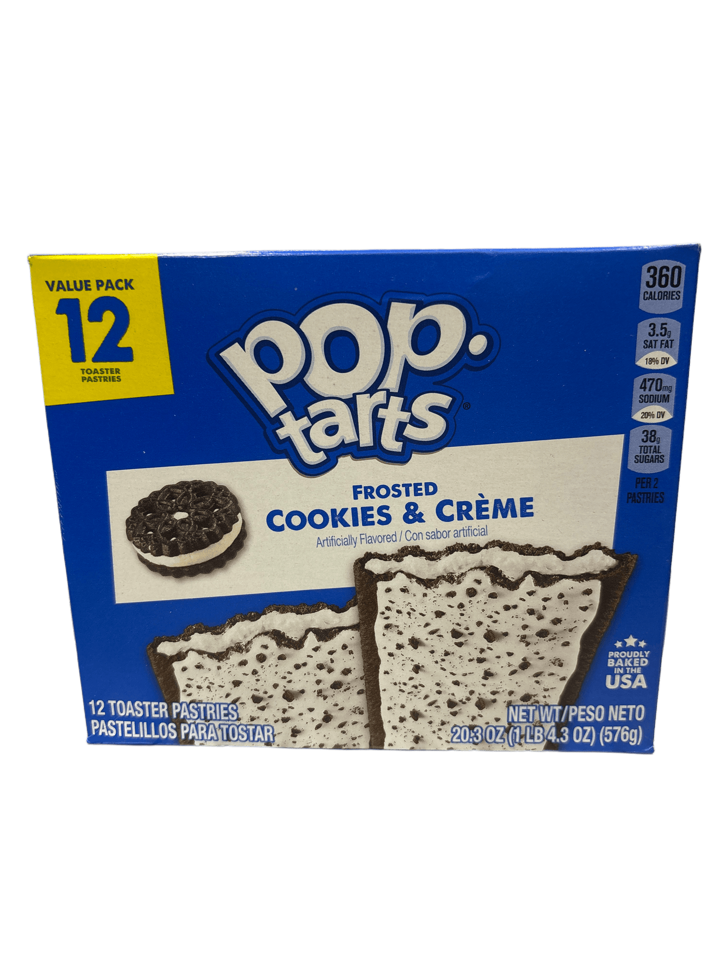 Pop Tarts Frosted Cookies & Creme 12 Pack