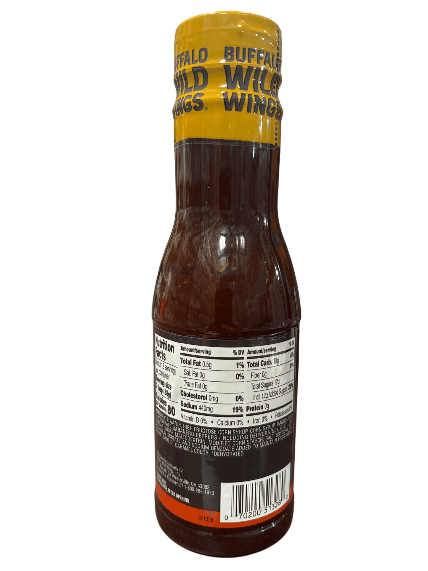 Buffalo Wild Wings Mango Habanero Sauce 12OZ