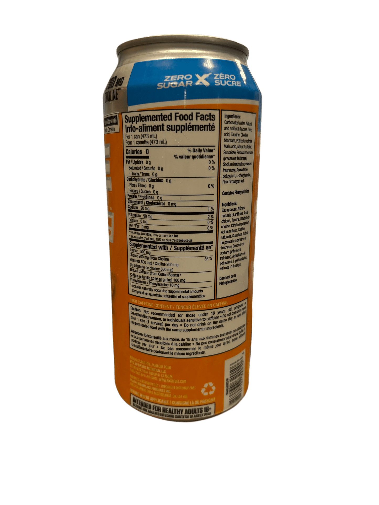 RYSE Fuel Energy Drink - Sunny D