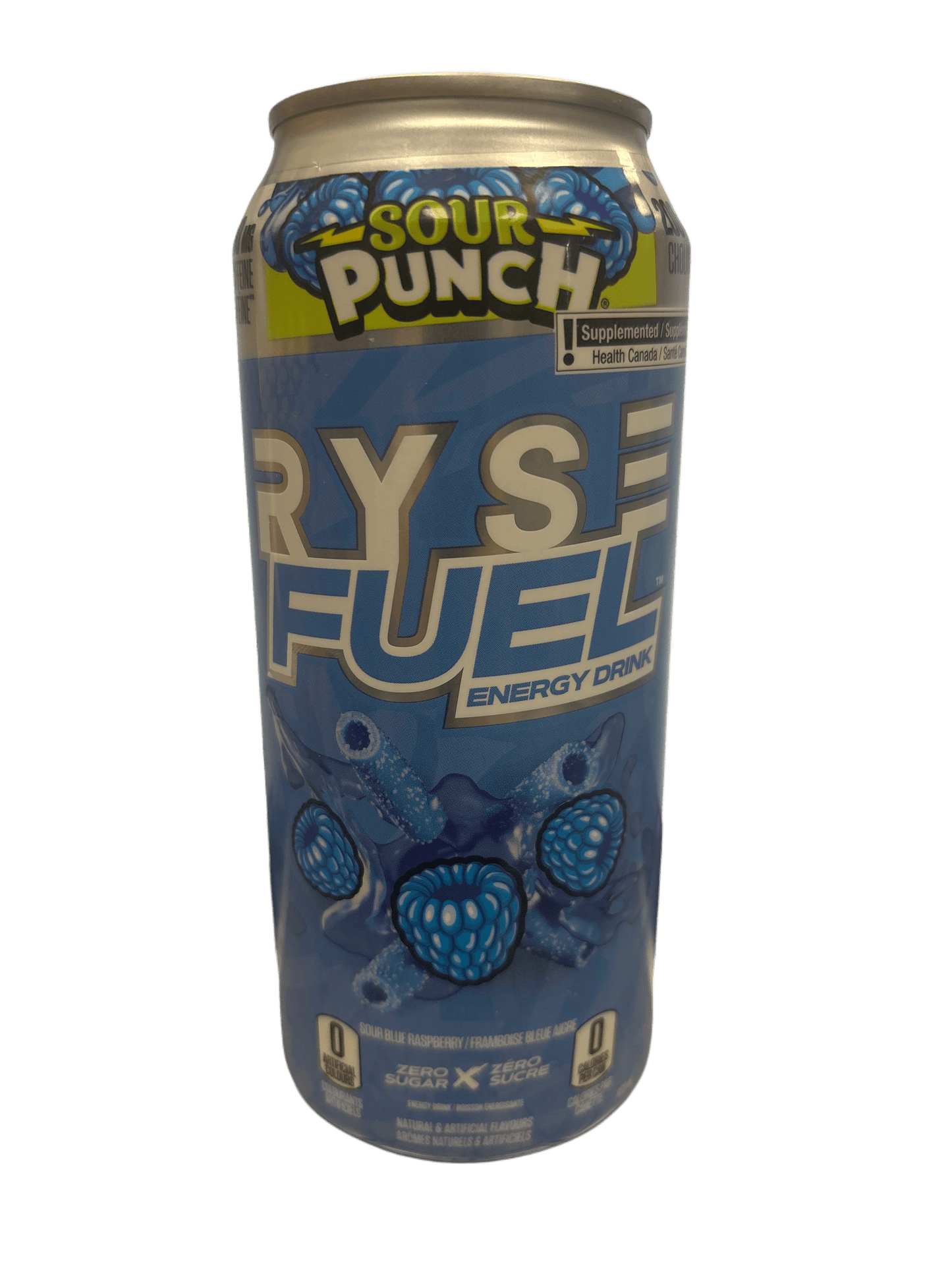 RYSE Fuel Sour Punch Blue Raspberry Zero Sugar Energy Drink