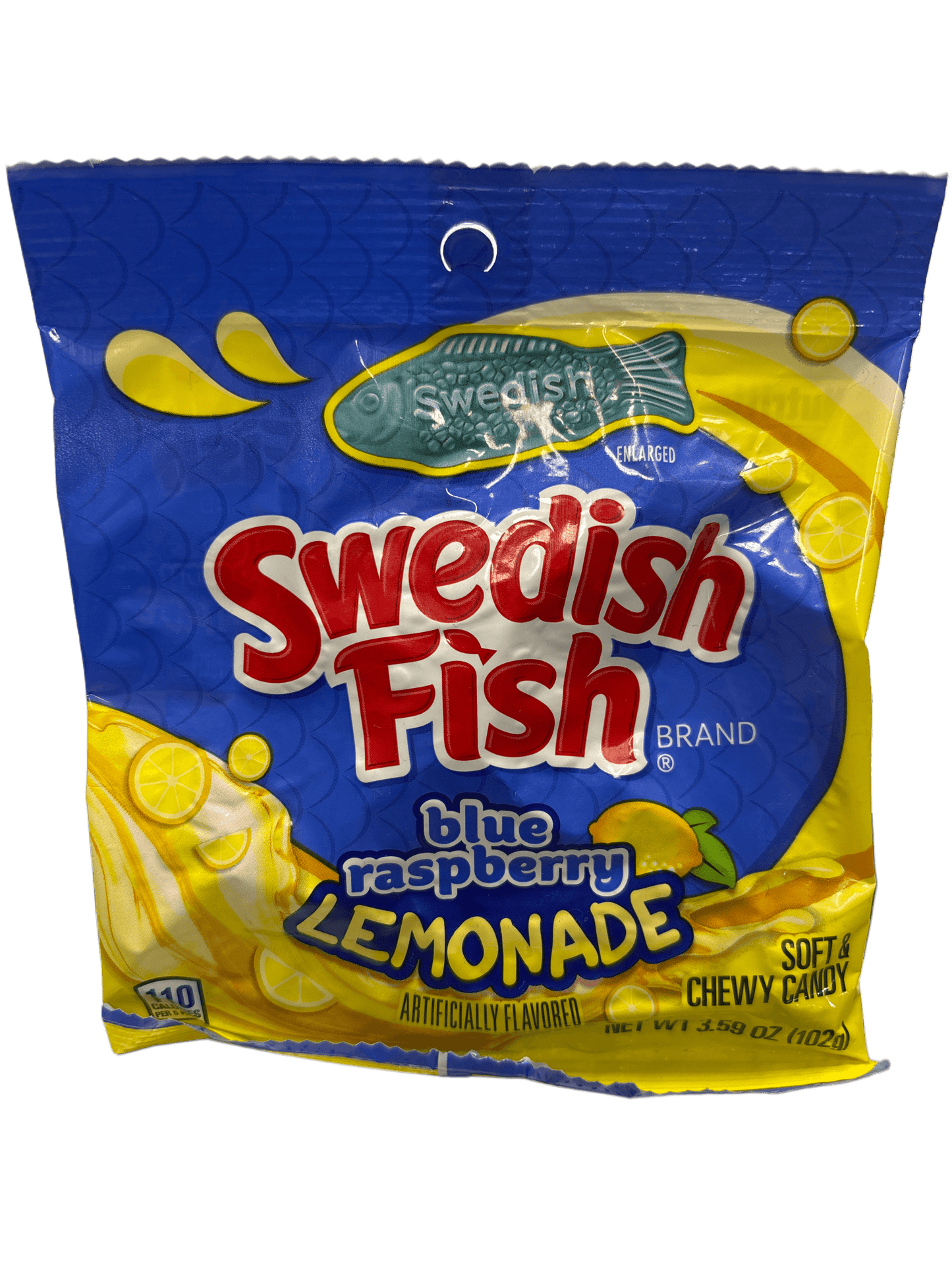 Swedish Fish Blue Raspberry Lemonade Candy Bag 102G