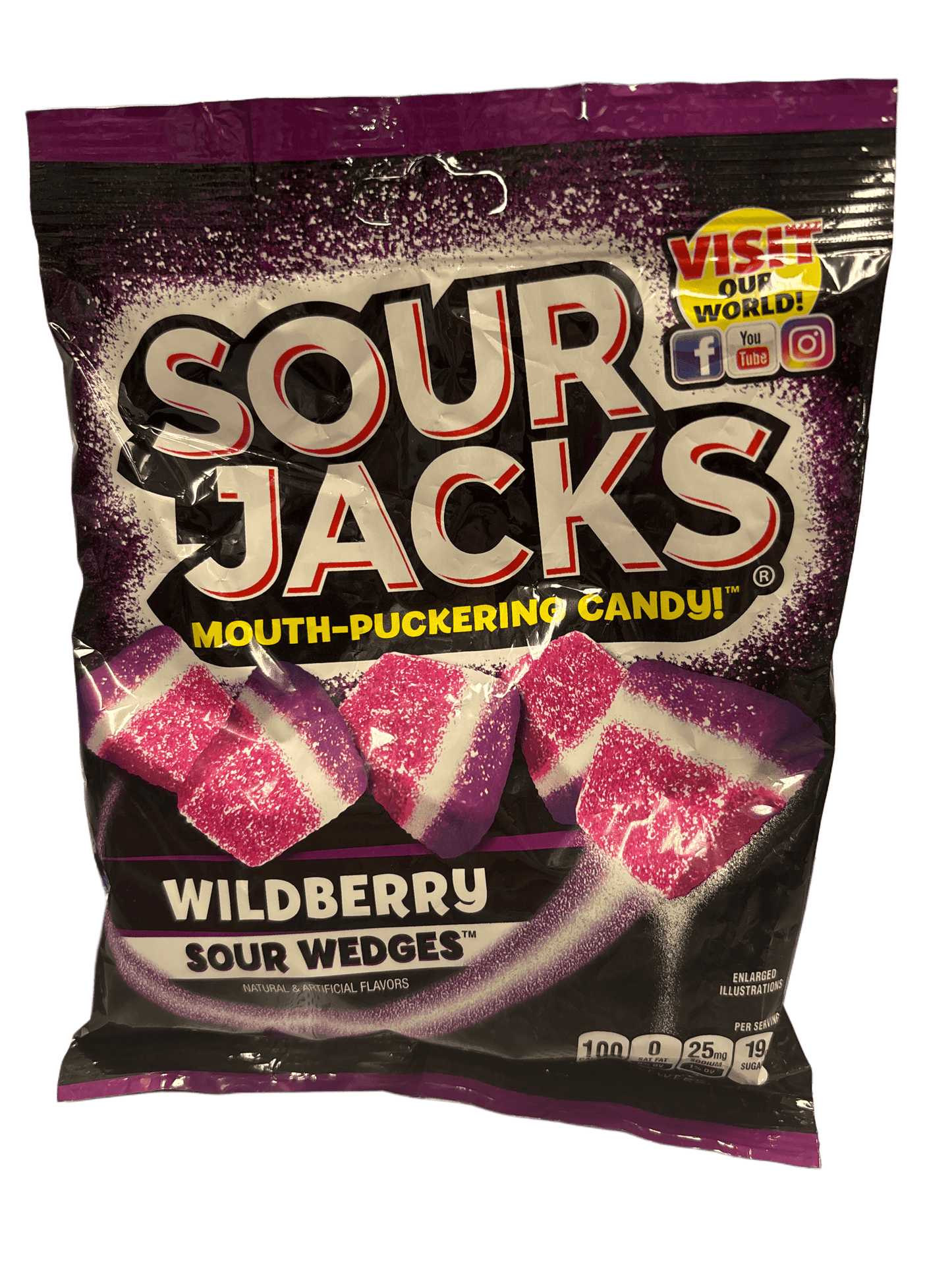 Sour Jacks Wildberry Sour Wedges 142G