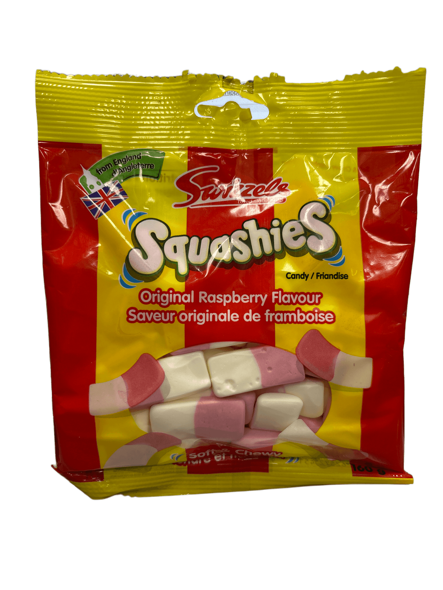 Squashies Original Raspberry Flavour 160G - U.K Edition