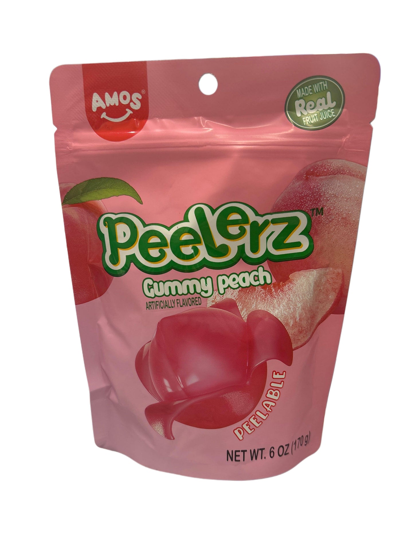 Peelerz Gummy Peach Candy Bag 6OZ