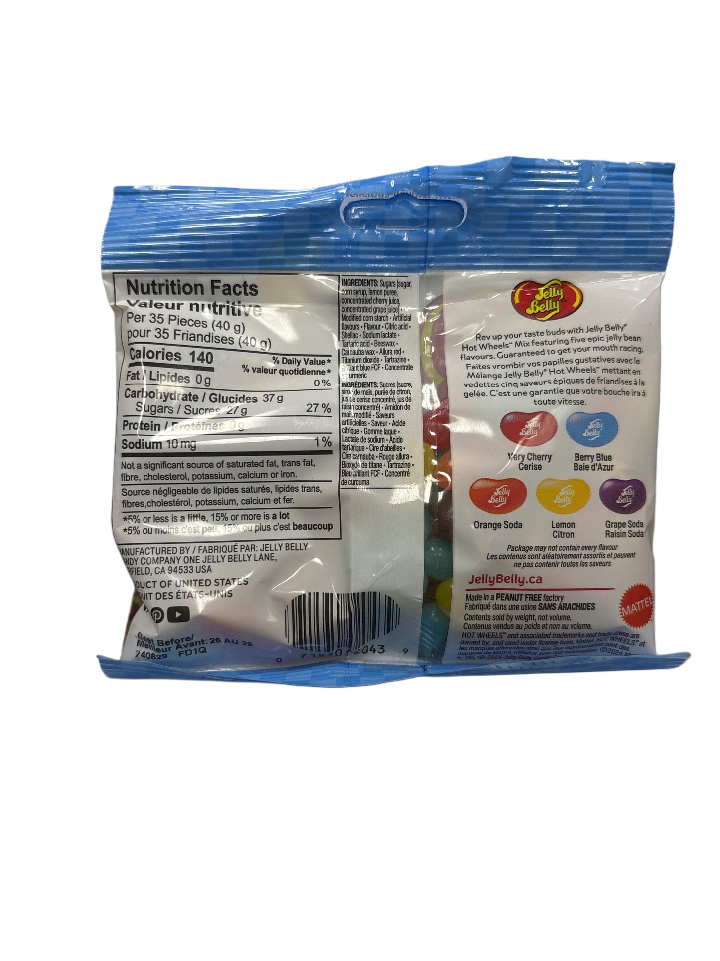 Jelly Belly Hot Wheels Candy Bag 80G