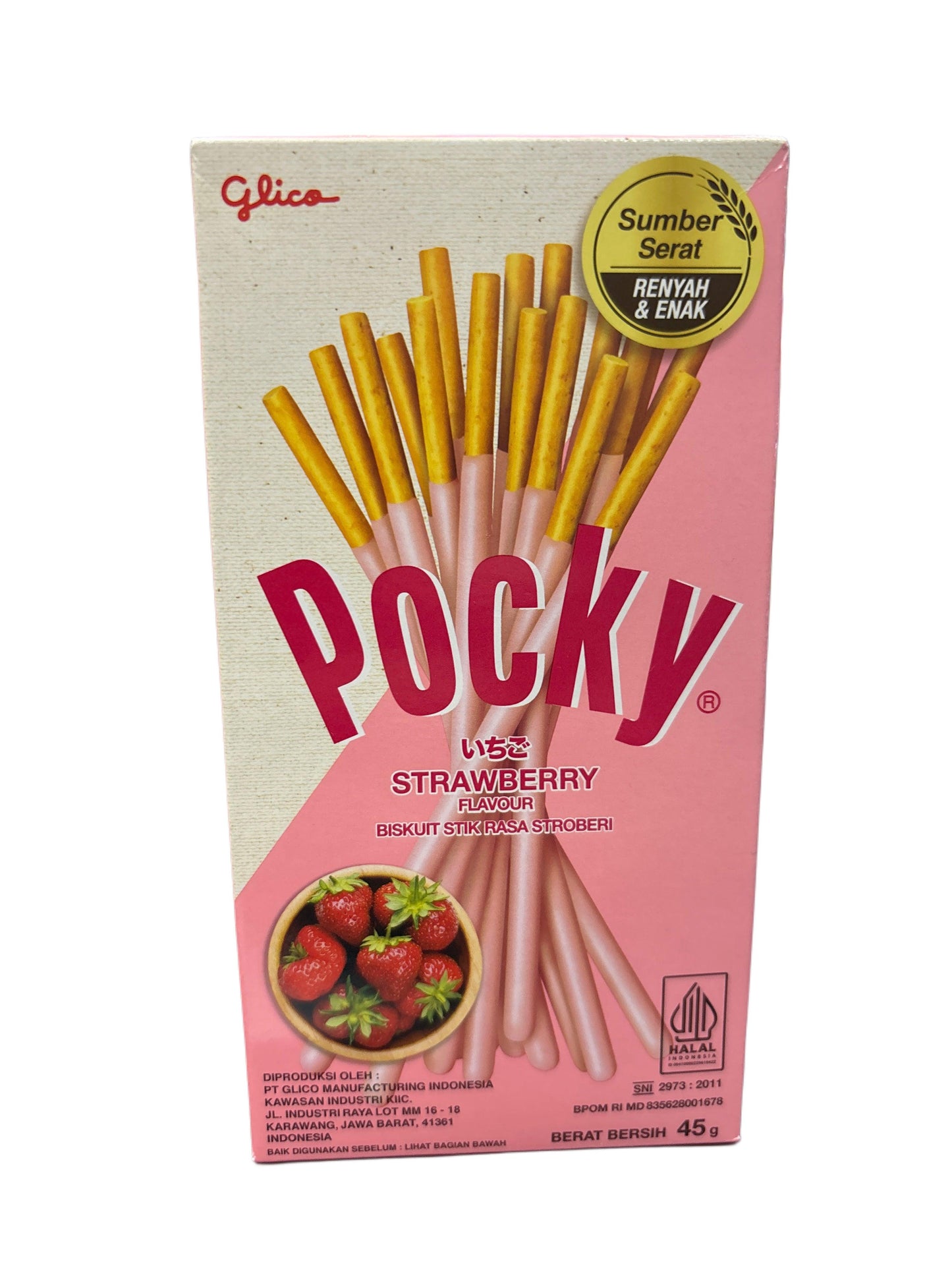 Pocky Strawberry Biscuit Stick 45G