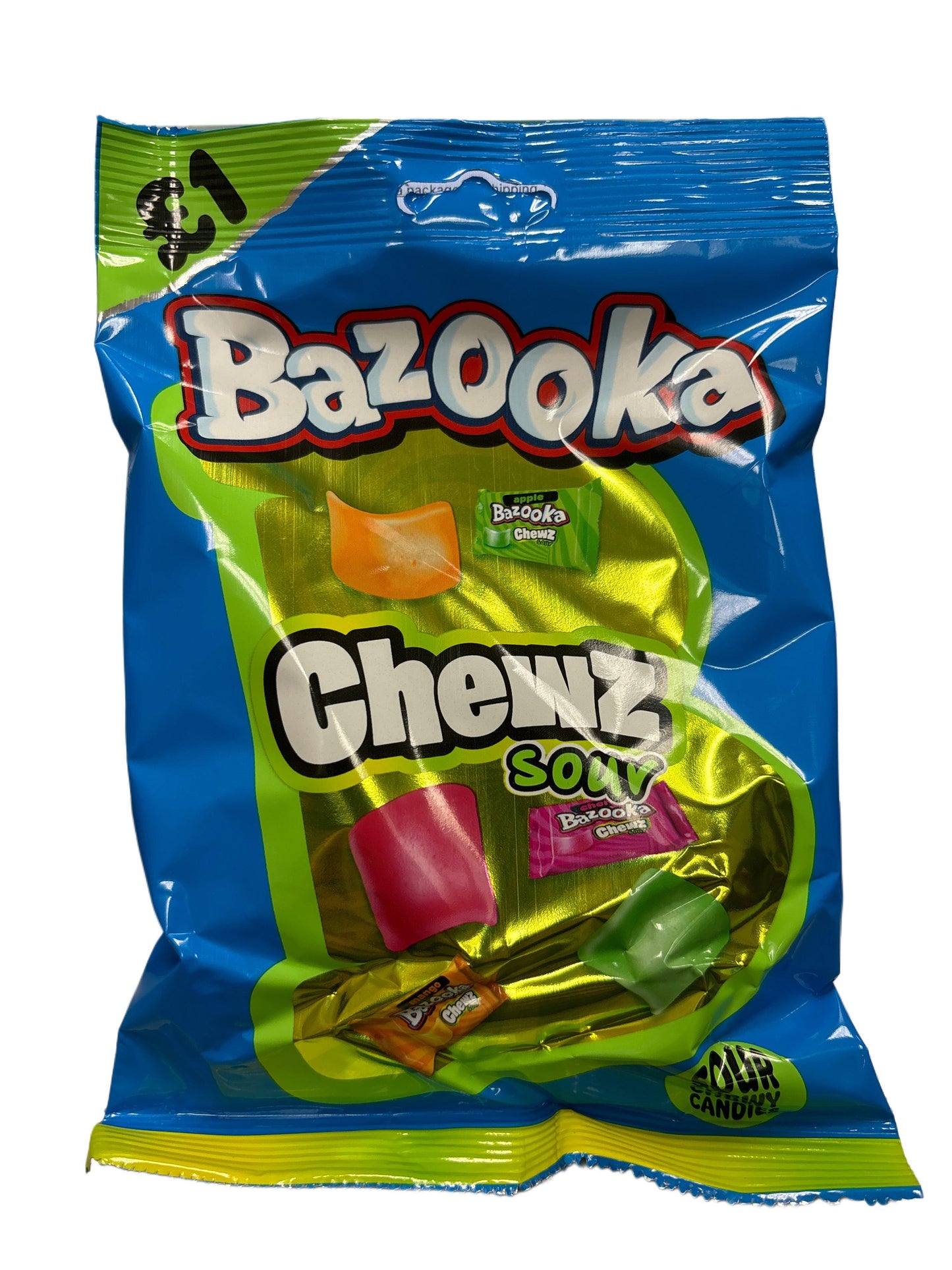 Bazooka Chewz Sour Candy Bag 120G