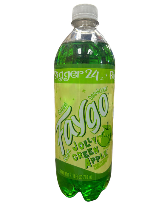 Faygo Jolly Green Apple Soda 24OZ