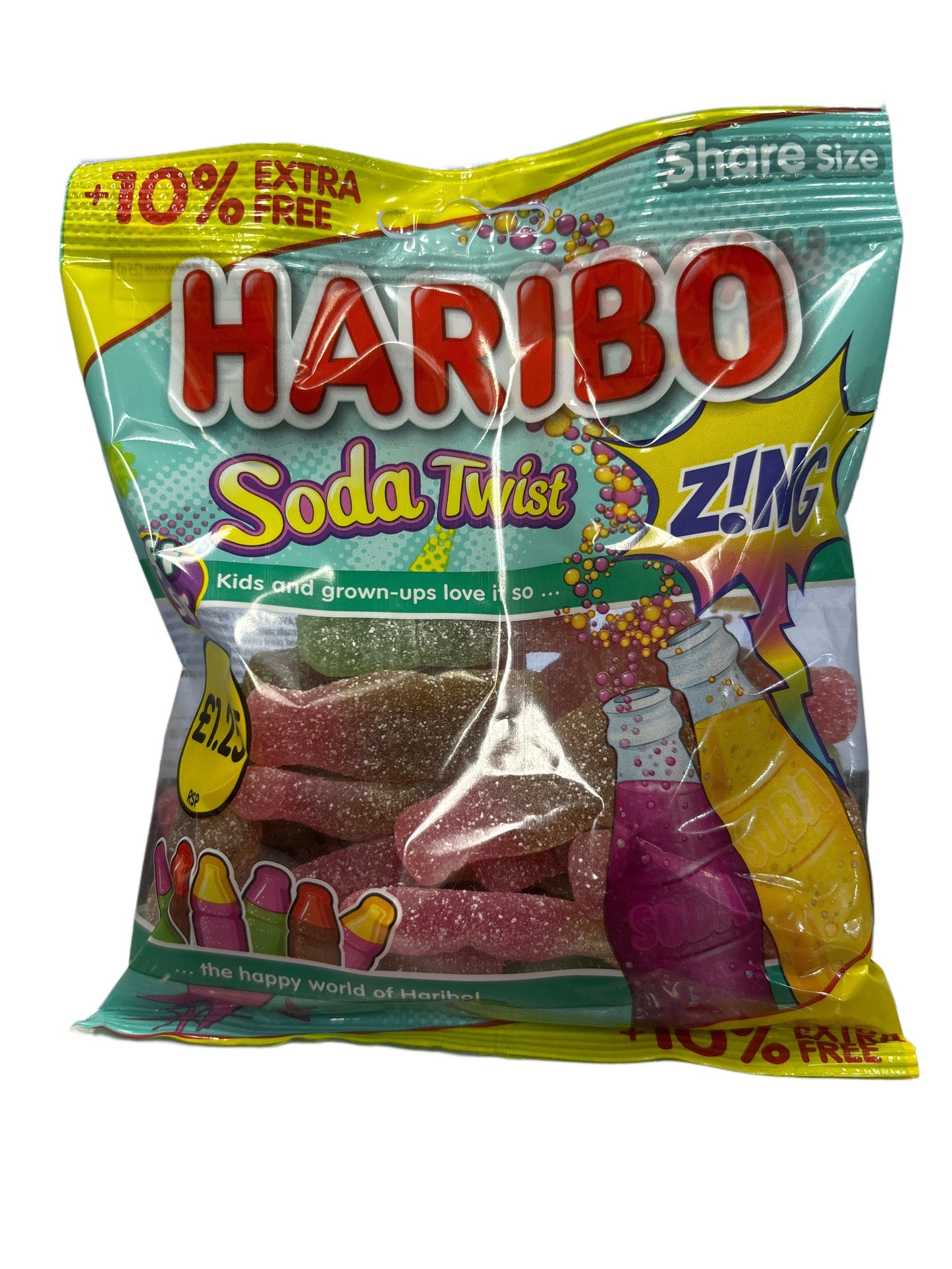 Haribo Soda Twist Soft & Sour Candy Bag 176G