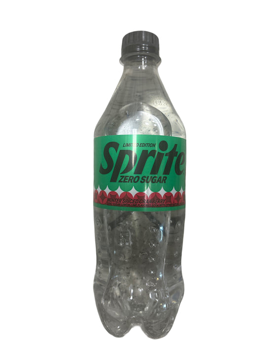 Sprite Zero Sugar Winter Spiced Cranberry Bottle 591ML