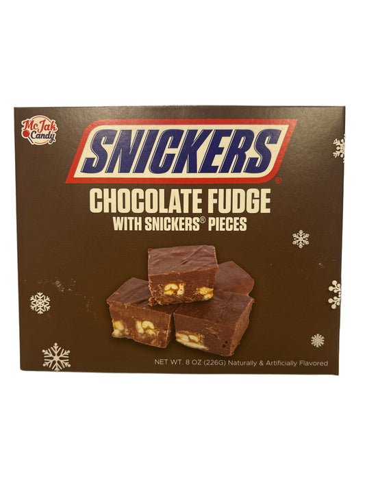 Snickers Chocolate Fudge Holiday With Snickers Pieces 8OZ