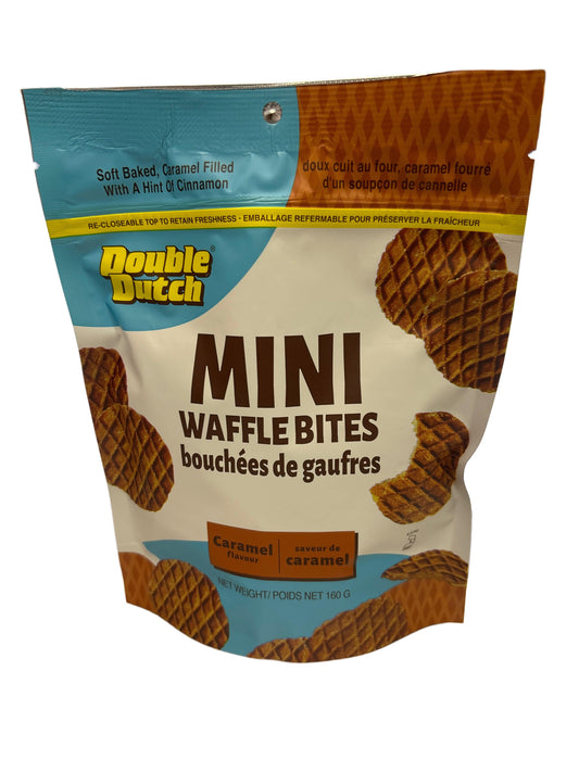 Double Dutch Mini Waffle Bites Caramel 160G