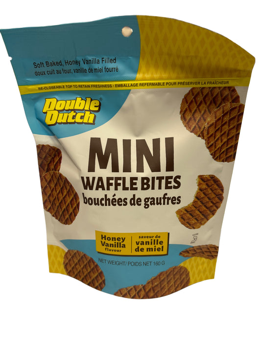 Double Dutch Mini Waffle Bites Honey Vanilla 160G