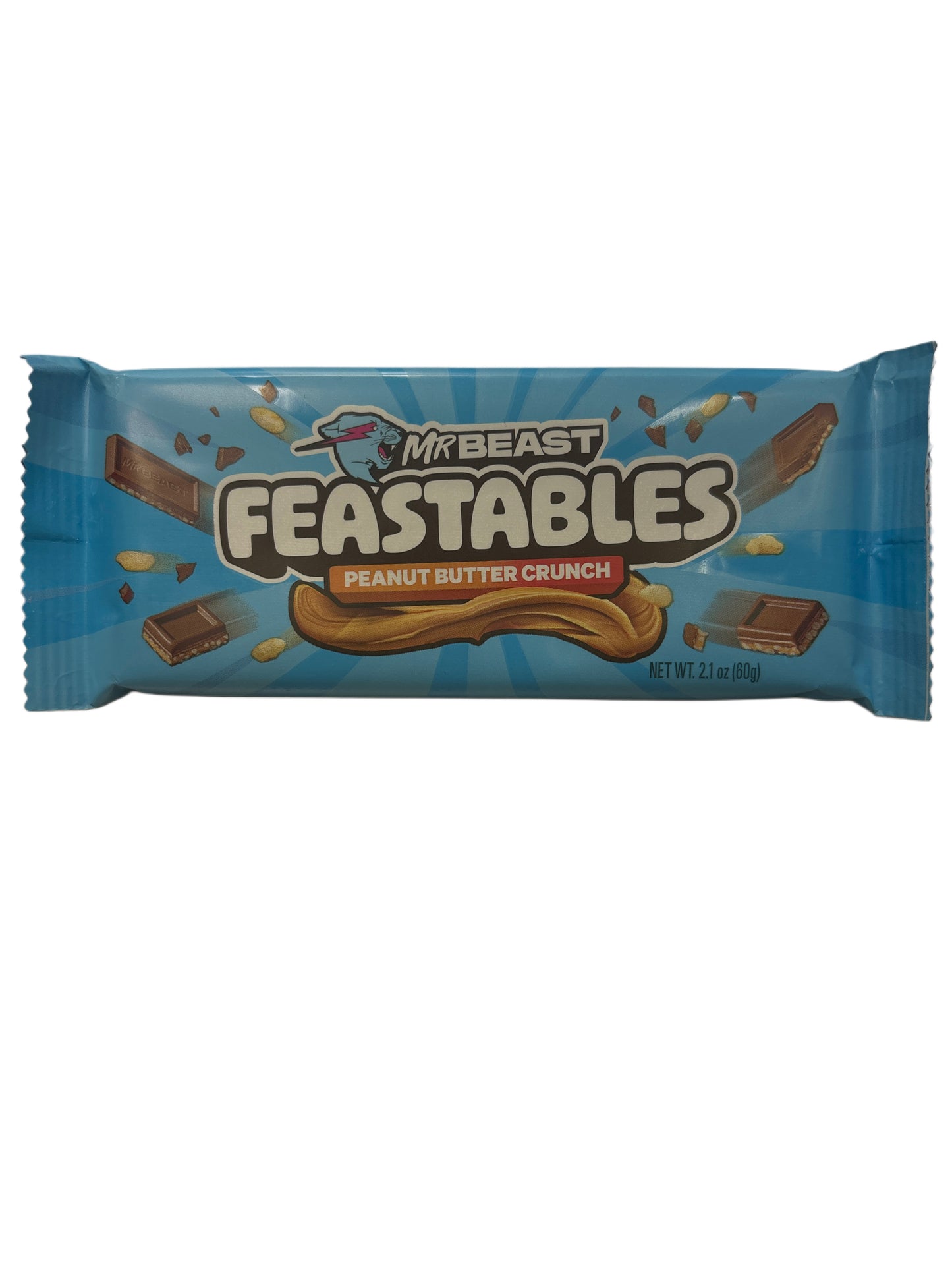 Feastables Mr. Beast Peanut Butter Crunch Chocolate Bar 2.1OZ