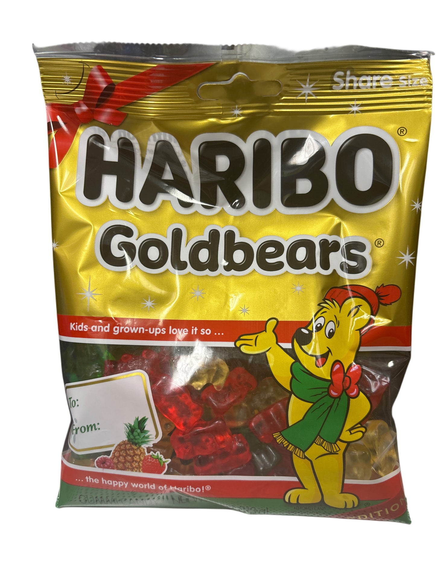 Haribo Gold Bears Christmas Candy Bag 4OZ