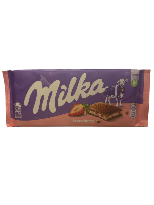 MILKA Strawberry Yoghurt 100G - U.K Edition