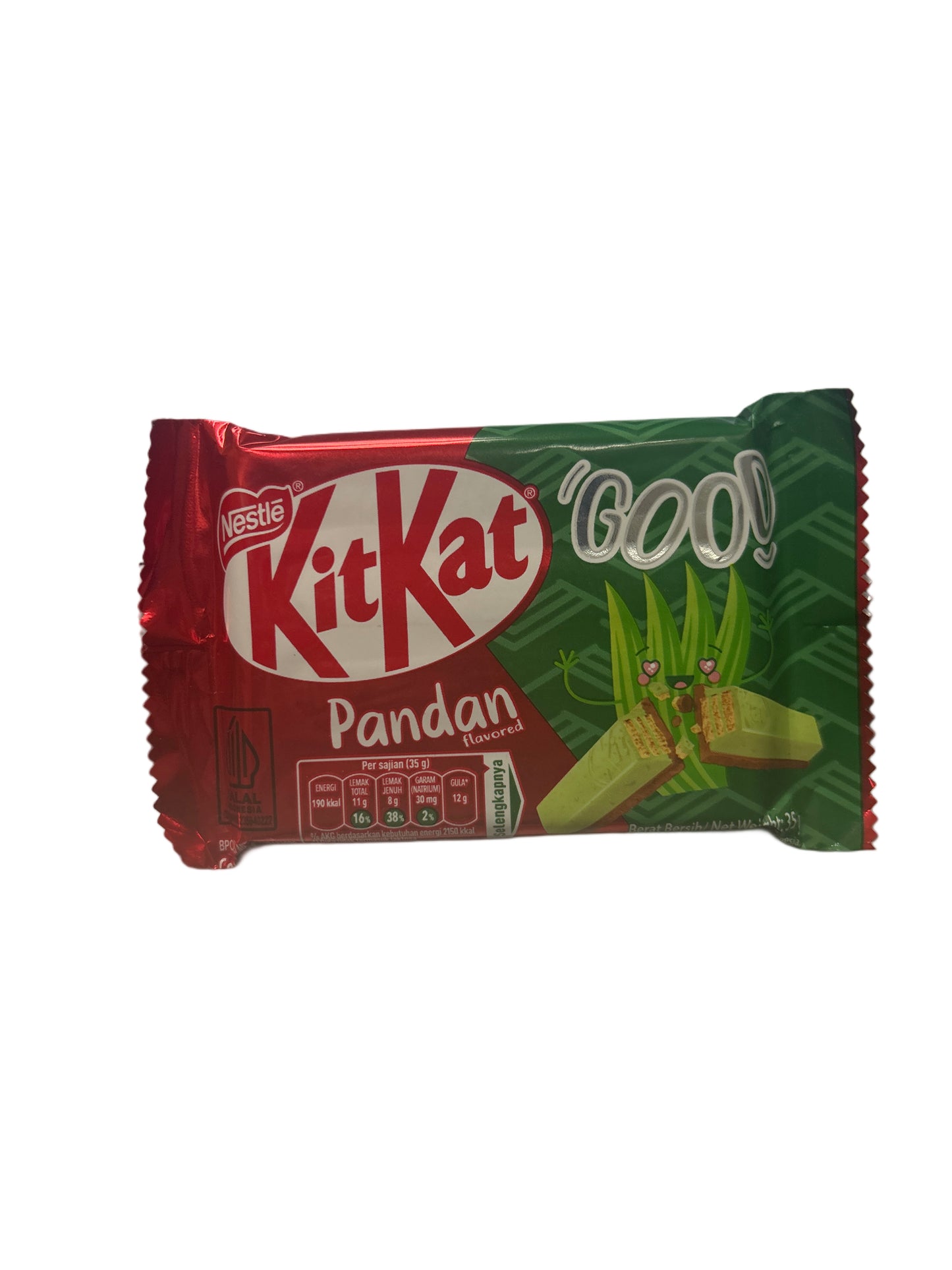 Kit Kat Pandan Chocolate Bar 35G - Malaysia Edition