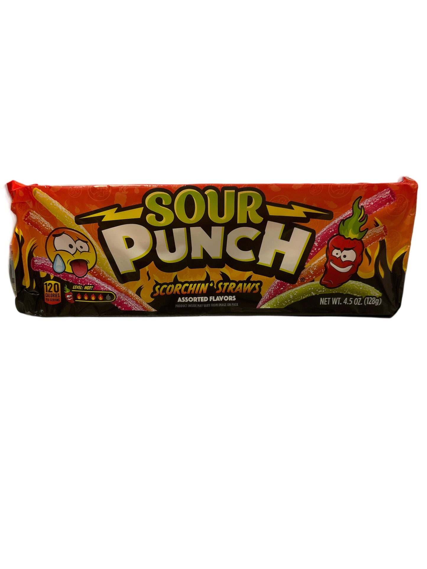 Sour Punch Scorchin' Straws 4.5OZ