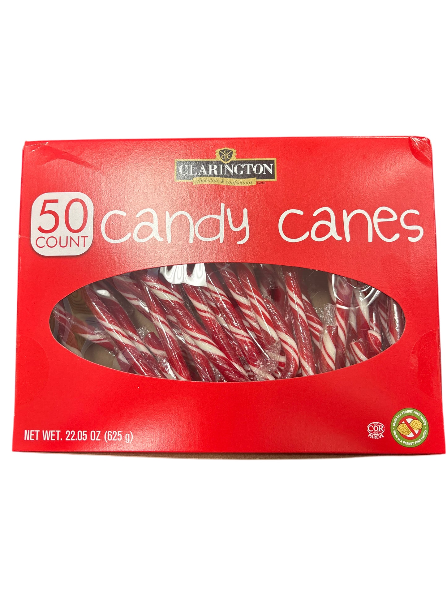 Clarington Candy Canes 50 Count - 22.05OZ