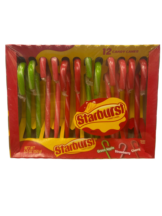 Starburst Candy Canes-12 Pack