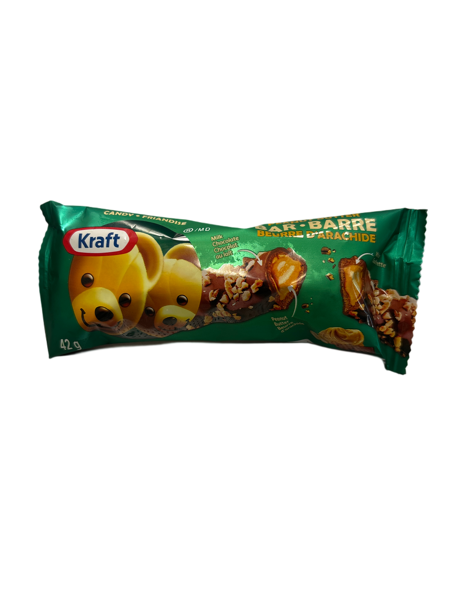 Kraft Milk Chocolate Peanut Butter Bar 42G