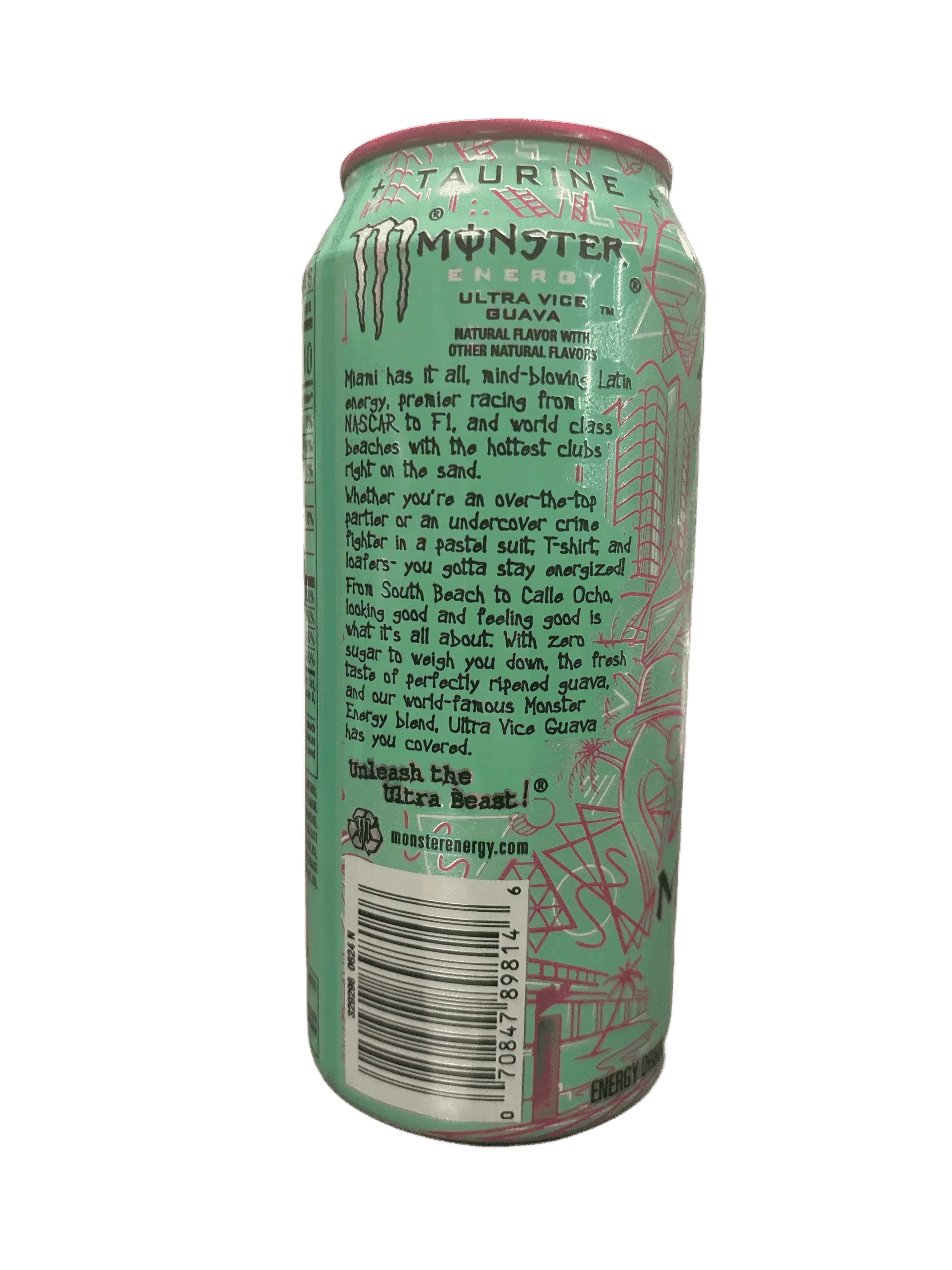 Monster Energy Zero Sugar Ultra Vice Guava 16OZ - Canadian Edition