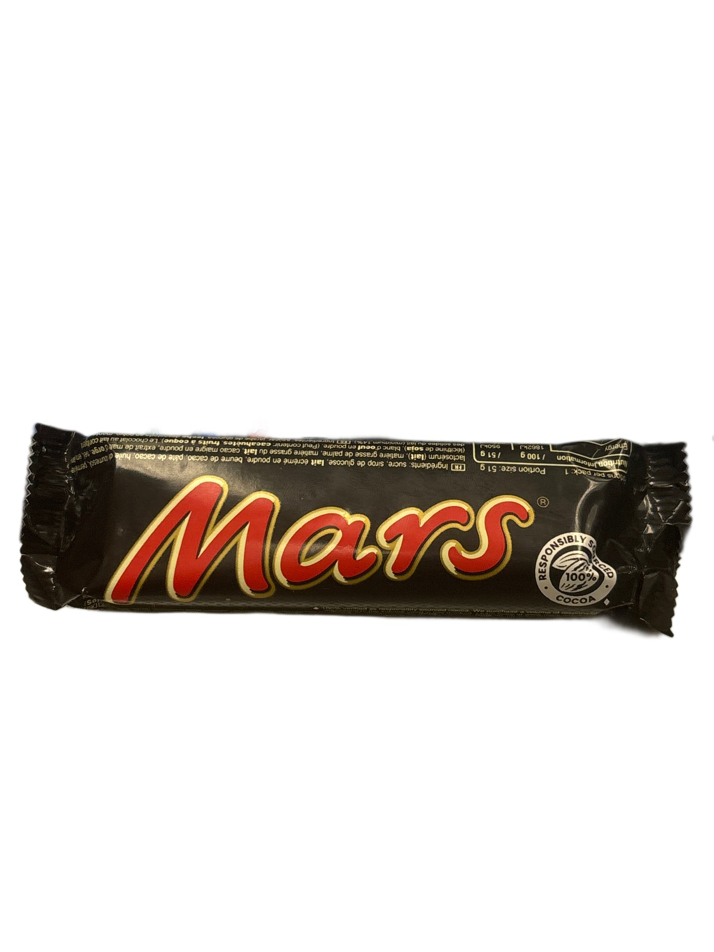 Mars Chocolate Bar 51G - U.K Edition