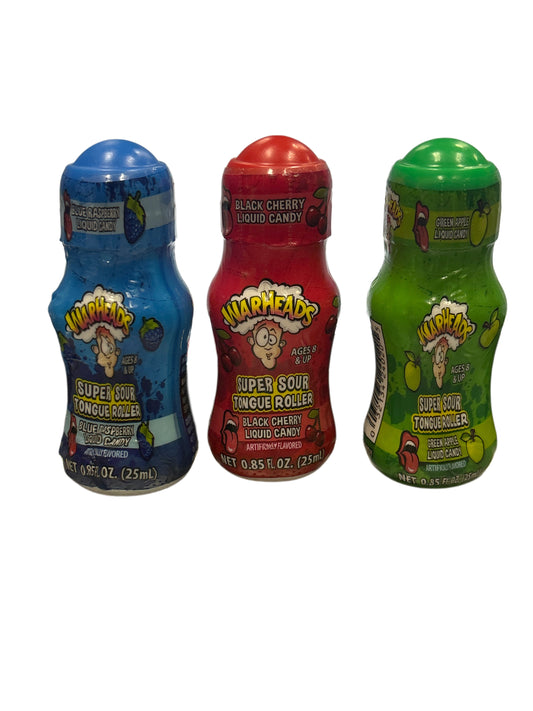 Warheads Super Sour Tongue Roller Assorted Flavors - 0.85OZ