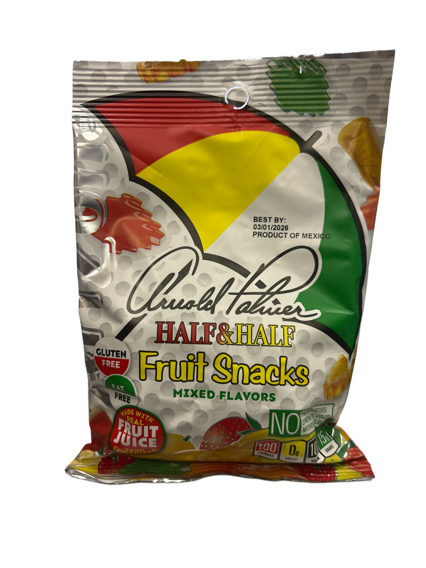 Arizona Half & Half Fruit Snacks Mixed Flavors Candy Bag 5OZ