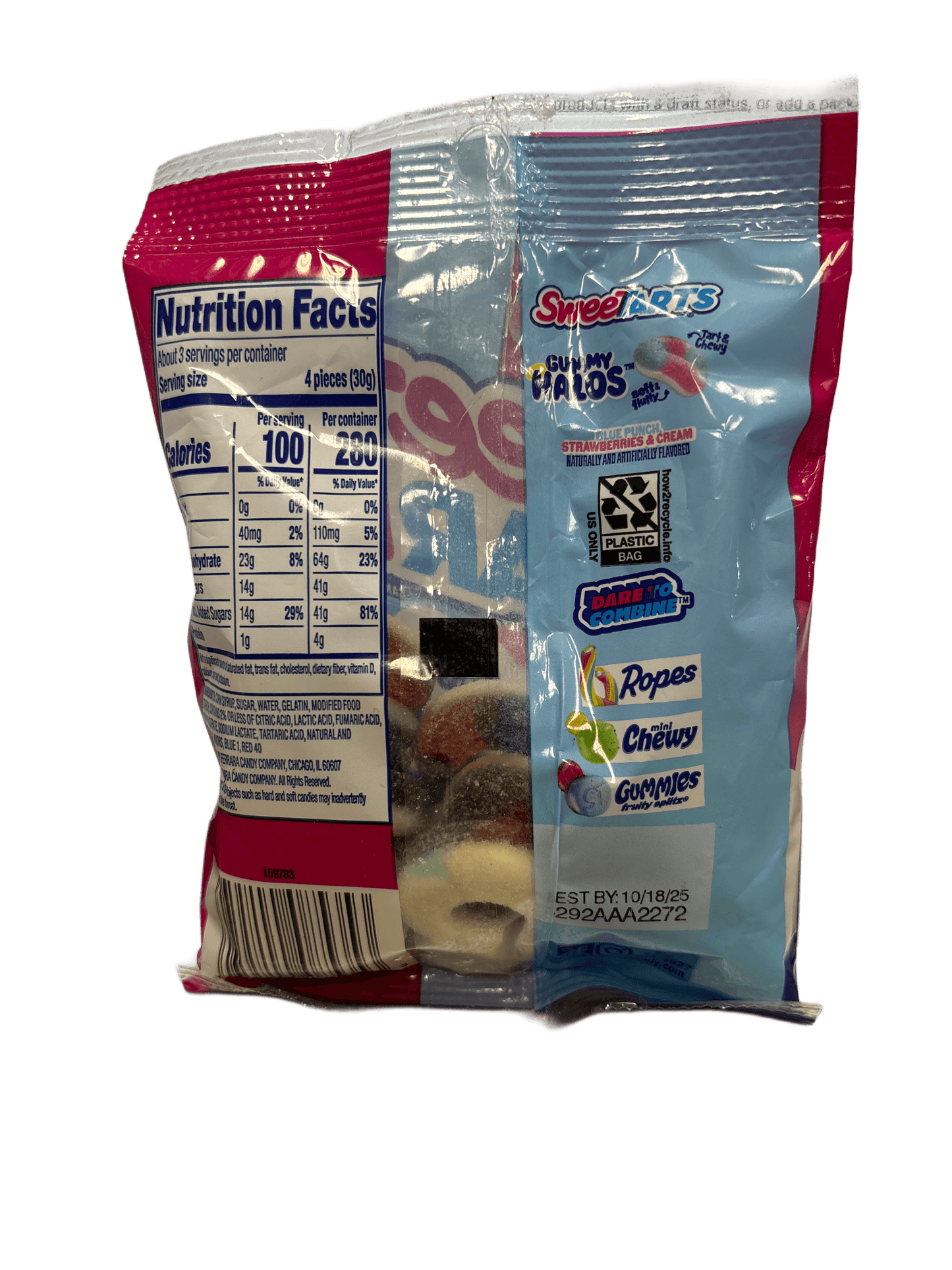 Sweet Tarts Gummy Halos Candy Bag 3OZ