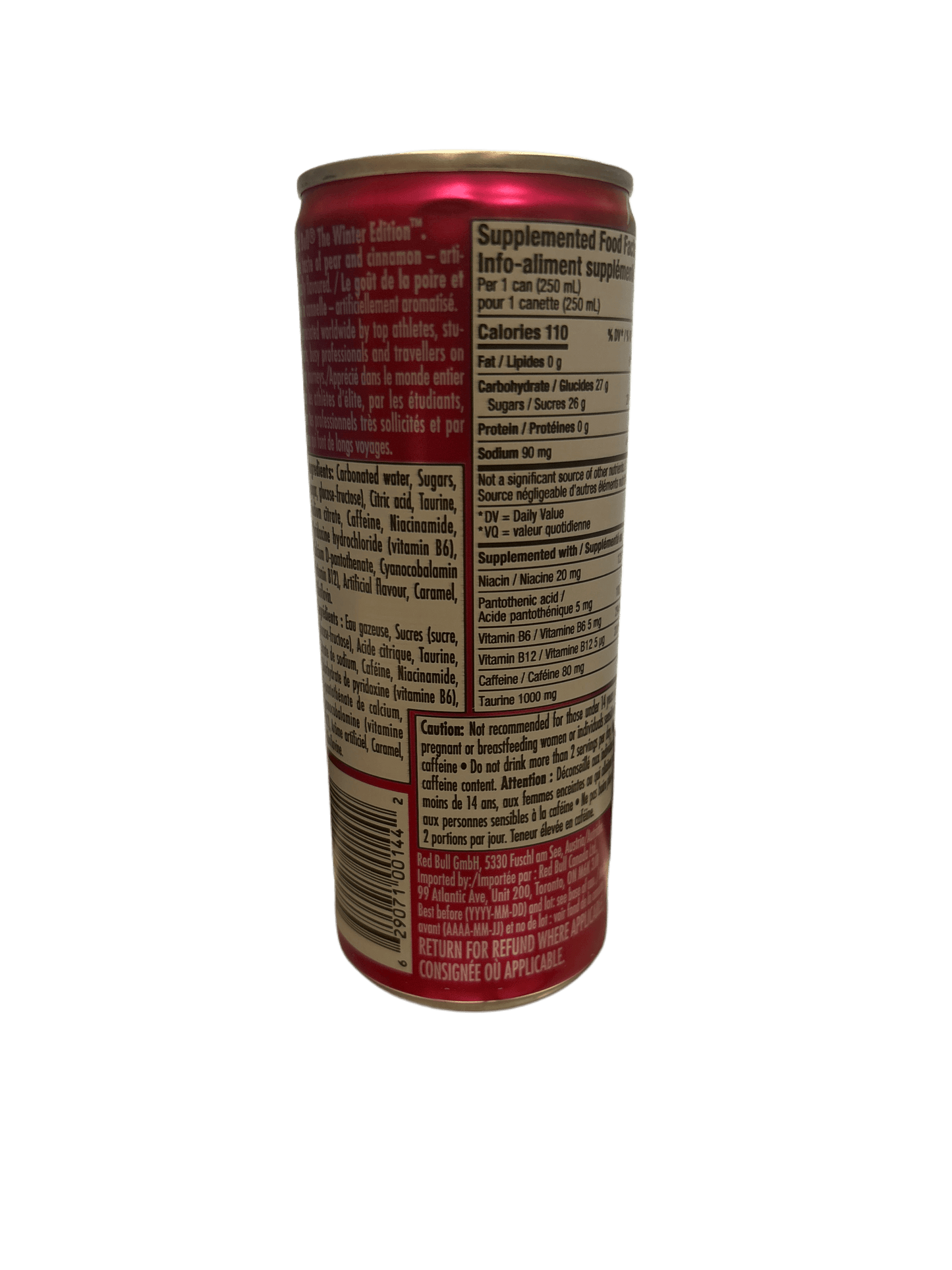 Red Bull Spiced Pear Energy Drink 250ML