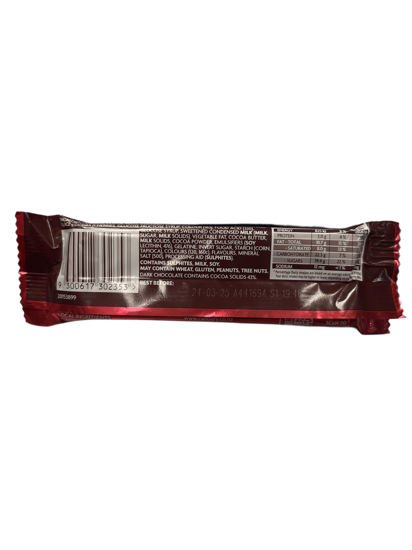 Cadbury Cherry Ripe Double Dipped 40G - Australia Edition