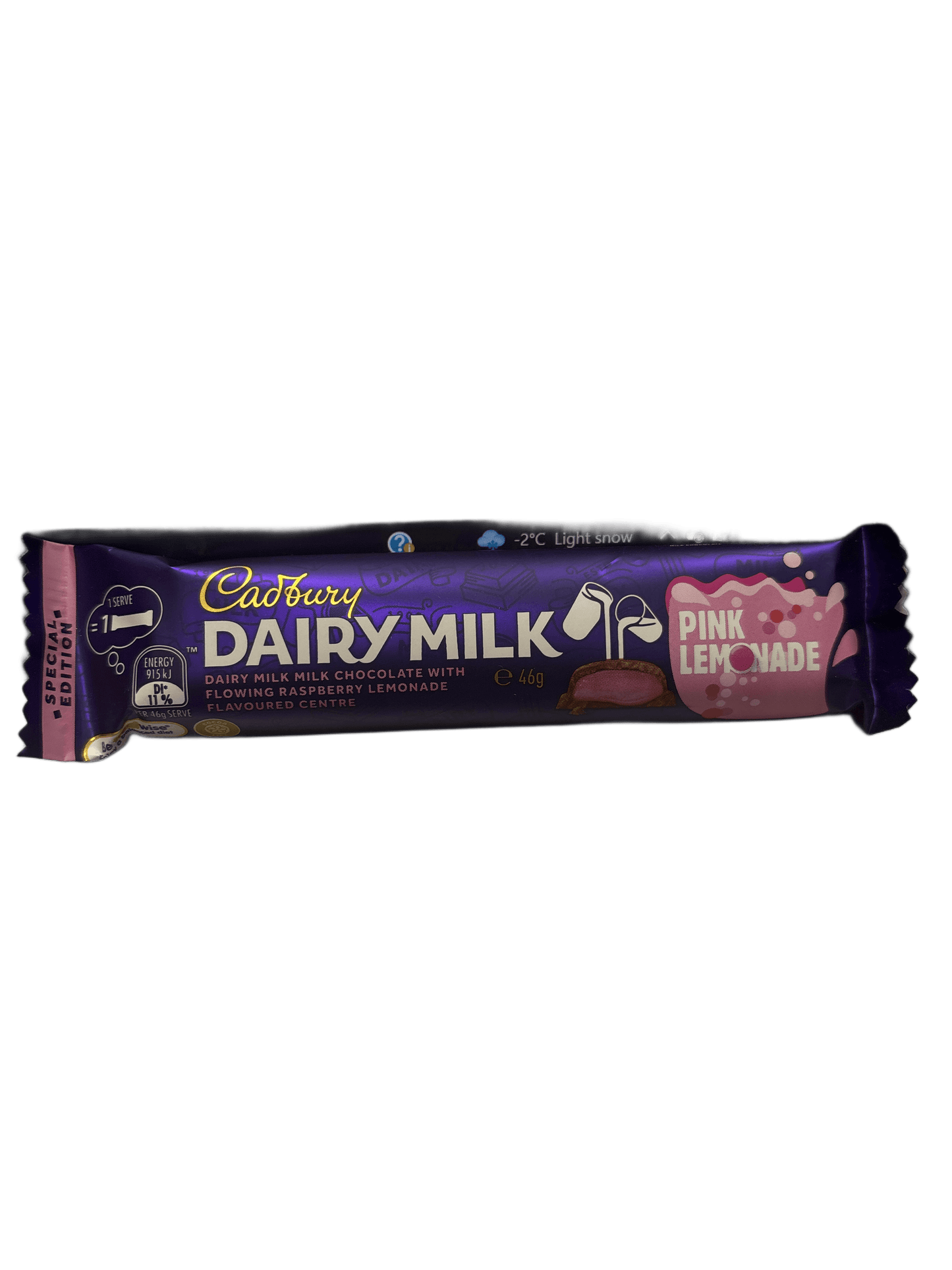 Cadbury Dairy Milk Pink Lemonade Chocolate Bar - 46G