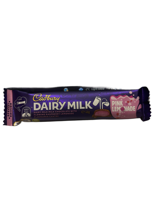 Cadbury Dairy Milk Pink Lemonade Chocolate Bar - 46G