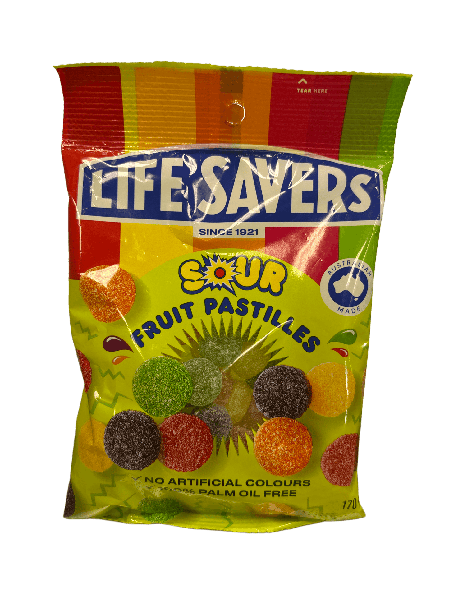 Life Savers Sour Fruit Pastilles Candy Bag 170G